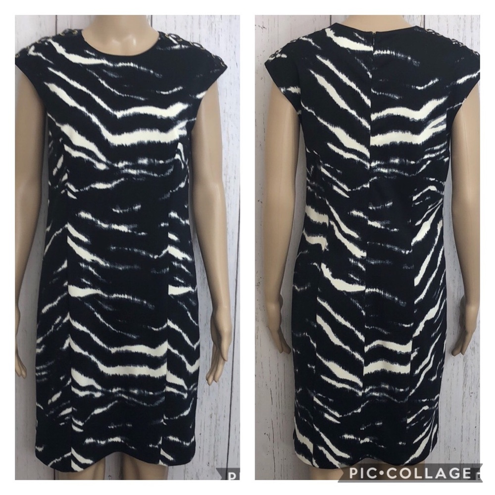 Michael Michael Kors Zebra Print Sheath Dress